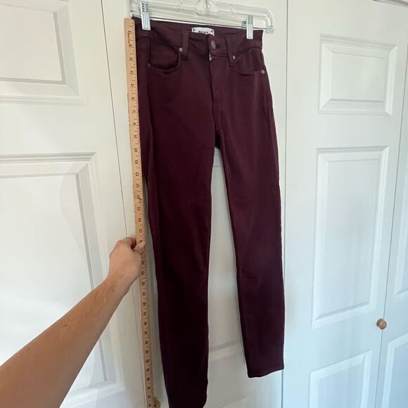 PAIGE VERDUGO ANKLE SKINNY JEAN IN PLUM COLOR *Great color for Fall* - Picture 12 of 13